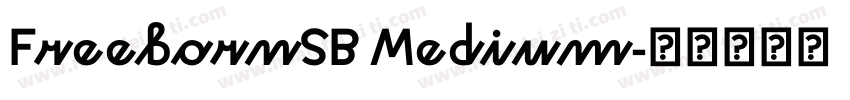 FreebornSB Medium字体转换